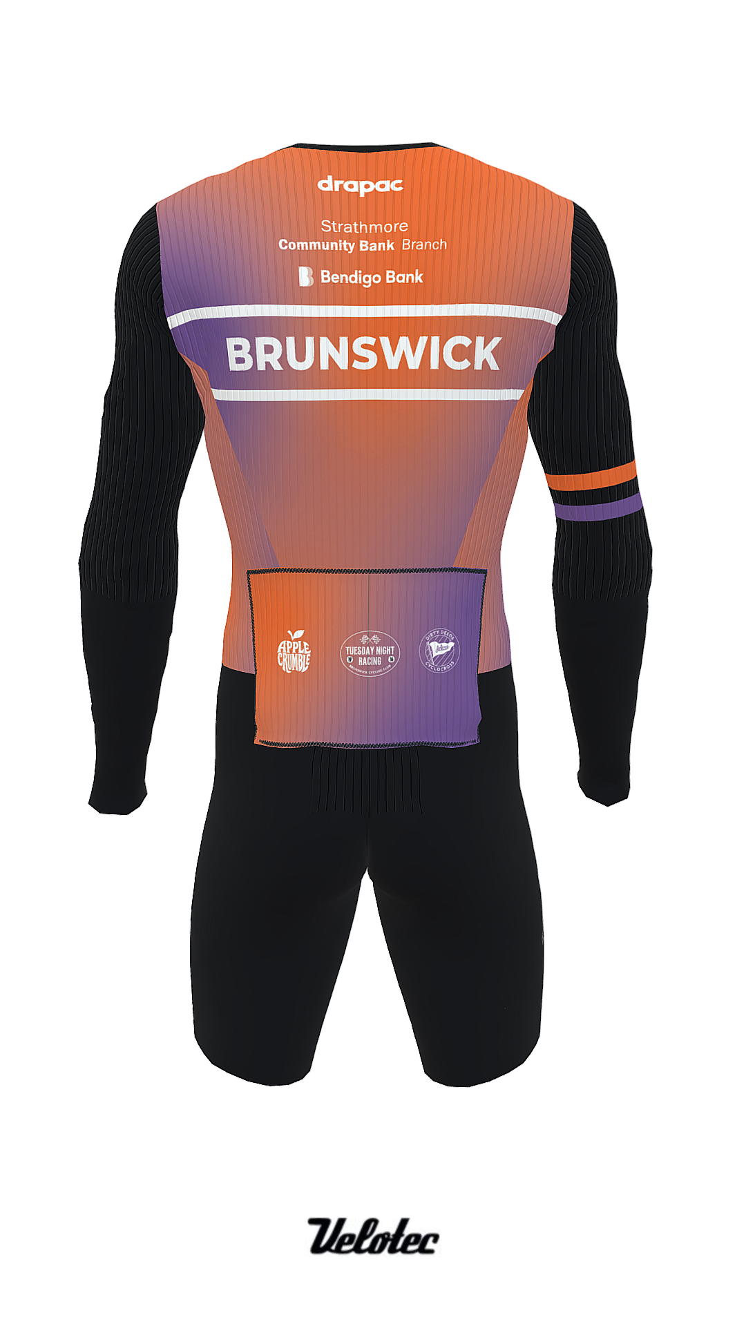 Combinaison de vitesse Brunswick PRO Aero - Manches longues
