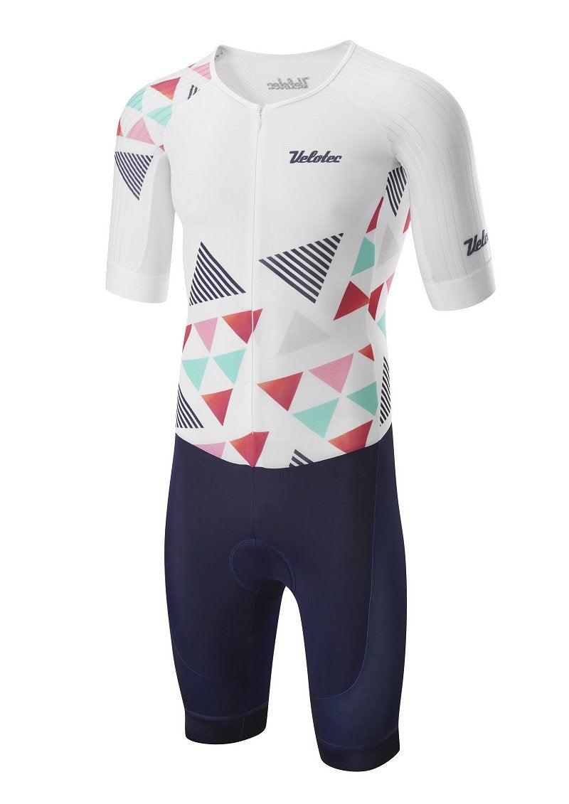 Mens Elite AERO Short Sleeve Tri-suit + pockets