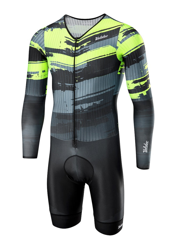 Mens Grey / Fluo PRO Aero Speedsuit